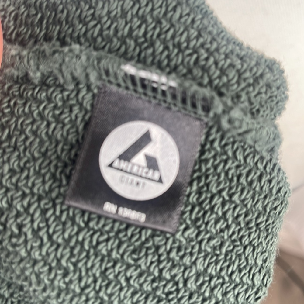American Giant Crewneck Sweatshirt Crew Neck Fleece Cotton Green Sz XS - Picture 8 of 10